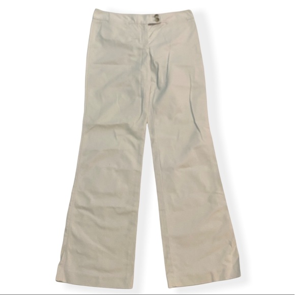 Ann Taylor Cream Wide-Leg Trousers - Picture 2 of 12